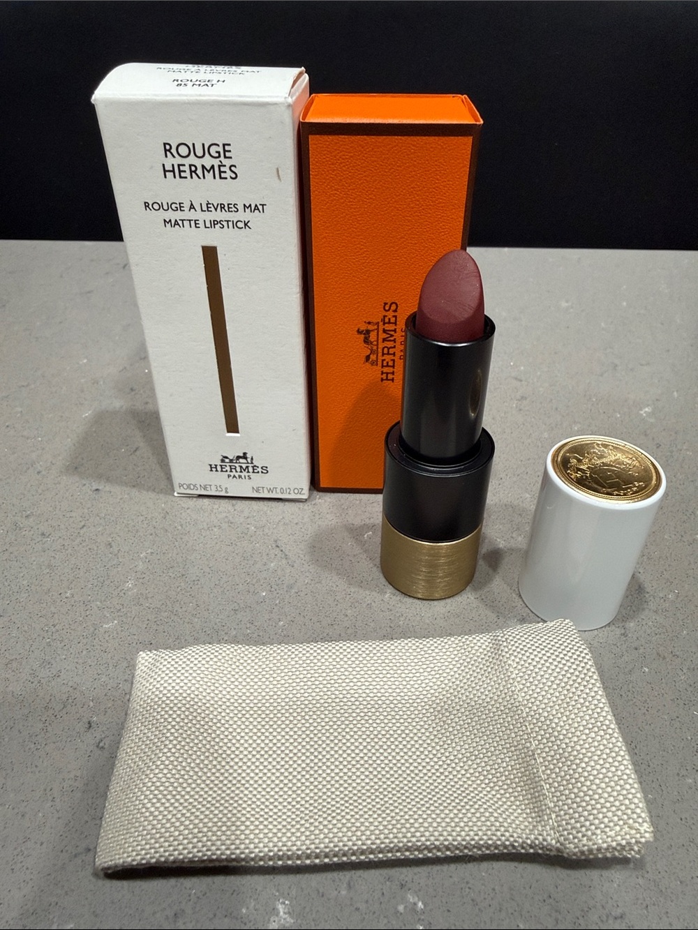 Hermès Rouge Hermès Matte Lipstick -  Rouge H 85, new/unused